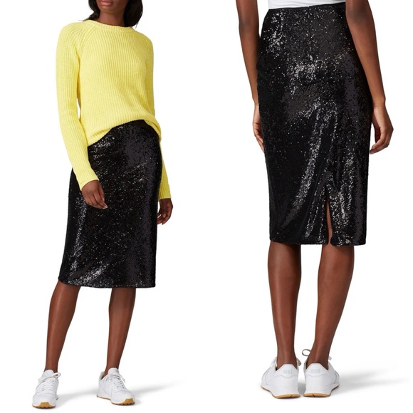 NWOT CINQ À SEPT Marta Sequined Skirt Size XS - Picture 3 of 9